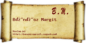 Bánász Margit névjegykártya